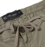 KAM Grote maten Bruine stretch katoen-linnen shorts  2XL t/m 8XL