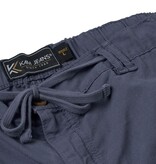 KAM Grote maten Indigo stretch katoen-linnen shorts  2XL t/m 8XL