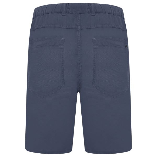 KAM Grote maten Indigo stretch katoen-linnen shorts  2XL t/m 8XL