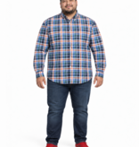 Espionage Grote maten Geruit overhemd Langemouw 2XL-8XL
