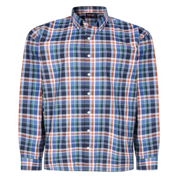 Espionage Grote maten Geruit overhemd Langemouw 2XL-8XL