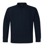Espionage Grote maten Zwarte Polo Lange mouw 2XL-8XL