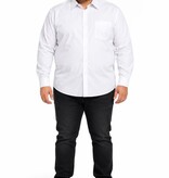 Espionage Grote maten Wit Klassiek Overhemd 2XL-8XL