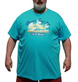 DAGIO 11701 Grote maten Teal T-shirt