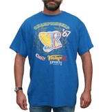 VANDAM Grote maten Blauw T-shirt 7715