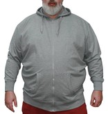 VANDAM Grote maten Melange Hoody 3XL-6XL