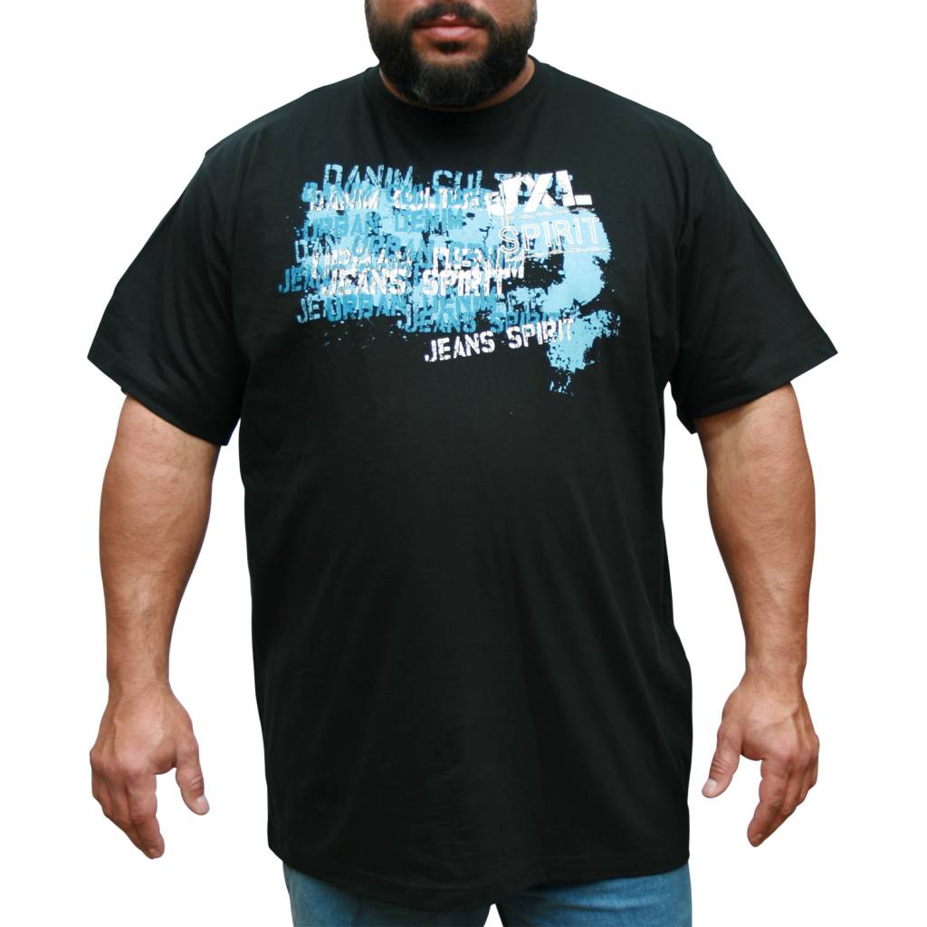 JEANSXL Grote maten Zwart T-shirt 710