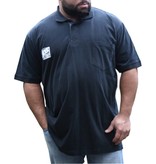 JeansXL Grote maten Zwarte Polo 663  3XL-6XL