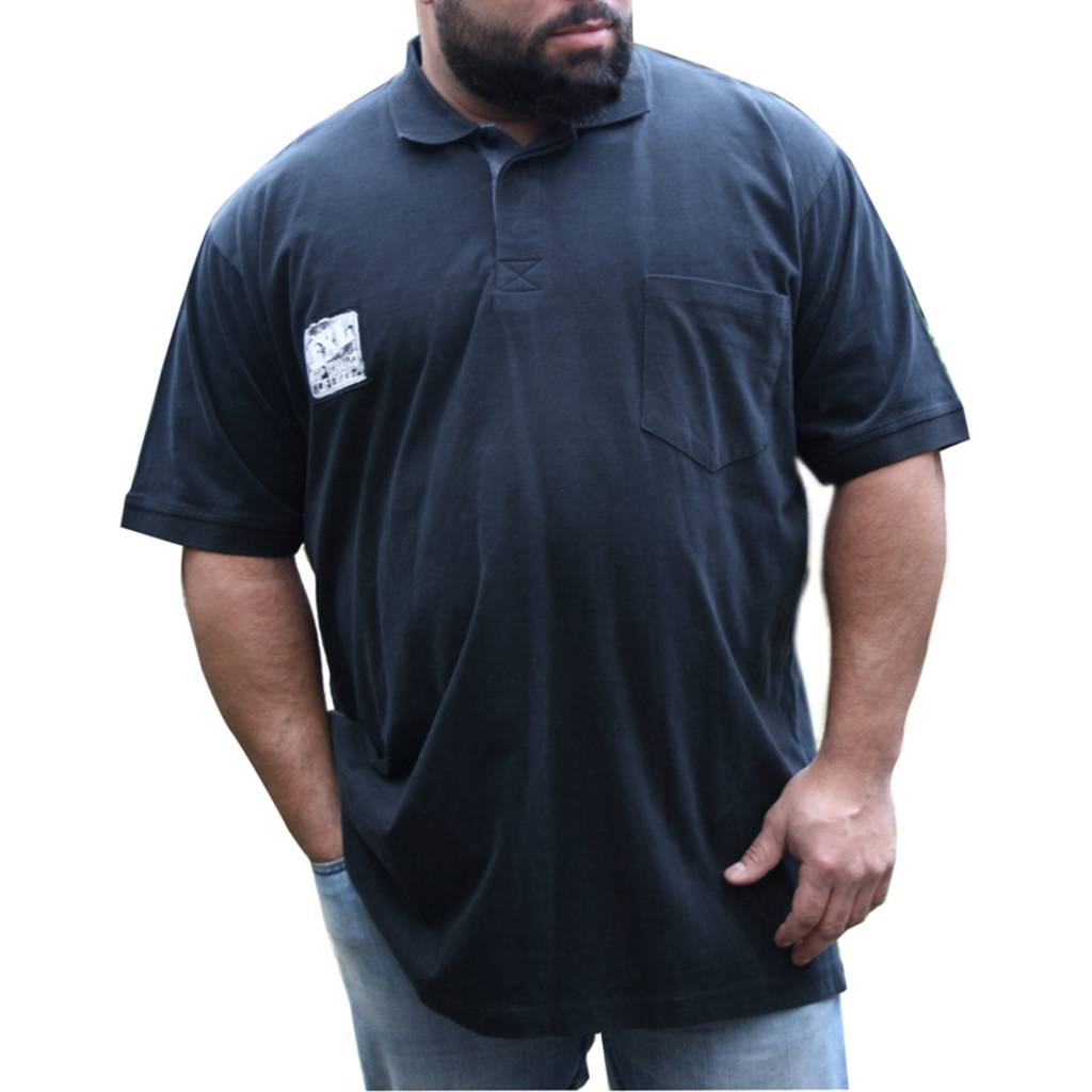 JEANSXL 663 Grote maten Zwarte Polo 3XL-6XL