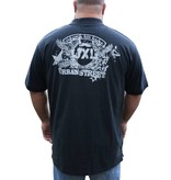 JeansXL Grote maten Zwarte Polo 663  3XL-6XL