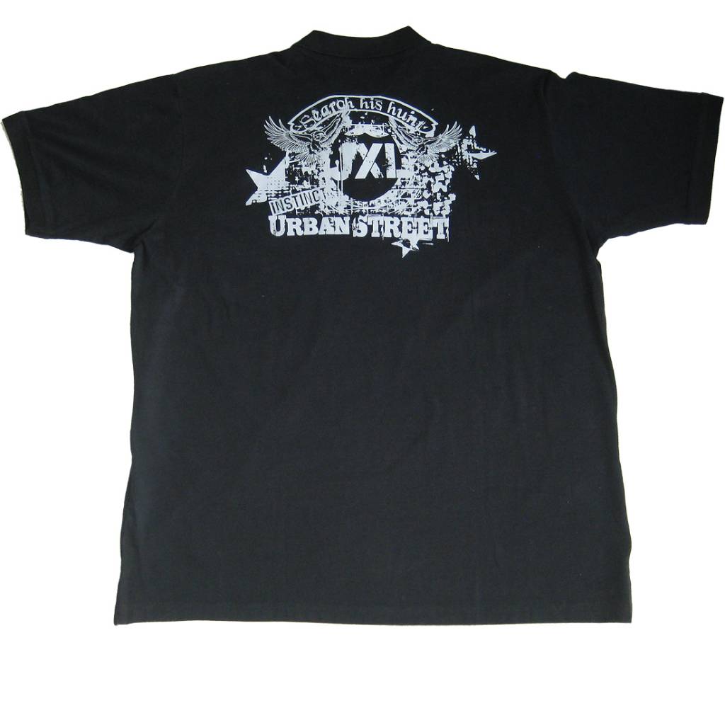 JeansXL Grote maten Zwarte Polo 663  3XL-6XL