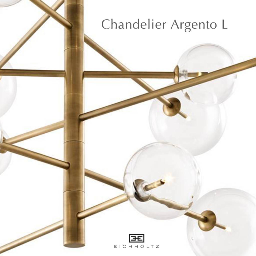 Eichholtz LAMPEN Chandelier Argento S antiek brons Berlano