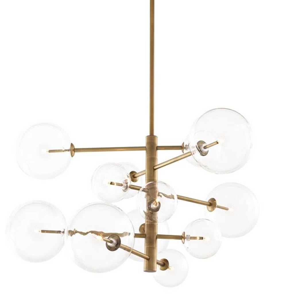 Eichholtz LAMPEN Chandelier Argento S antiek brons Berlano