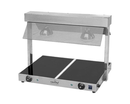 CATERCHEF Warmhoudplaat met warmhoudbrug 2x GN 1/1