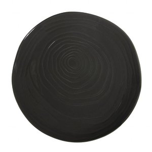 PILLIVUYT Assiette plate TECK 26,5 cm gris foncé