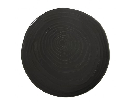 PILLIVUYT Flat plate TECK 26.5 cm dark grey