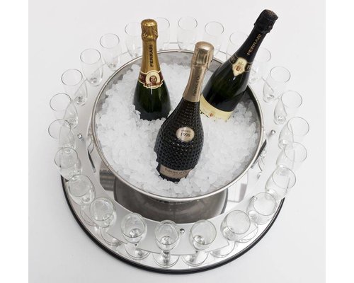 ZEPé Champagne trolley round shape