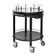 ZEPé Champagne trolley round shape