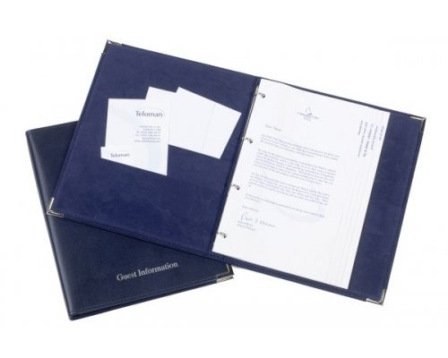 M&T Hotel room folder blue PU