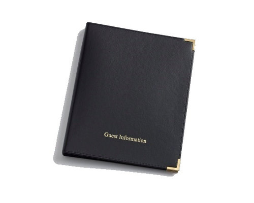 M&T Hotel room folder black PU