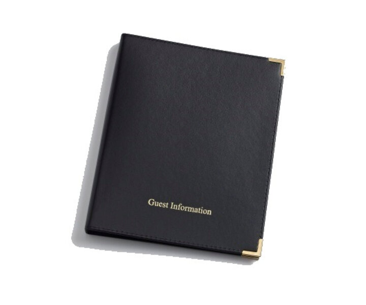M&T Hotel room folder black PU