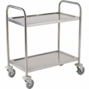 M&T Trolley stainless steel 2 tiers medium size