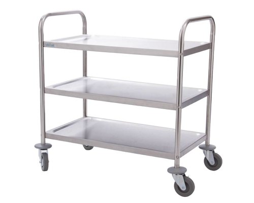 M&T Trolley stainless steel 3 tiers small model