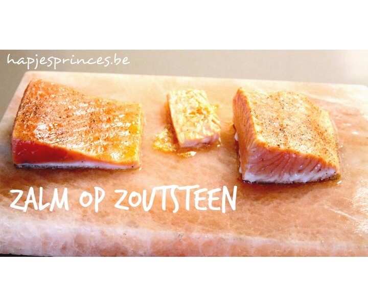 BISETTI  Pierre de sel rectangulaire 20 x30 x4 cm sur base en bois de wengé