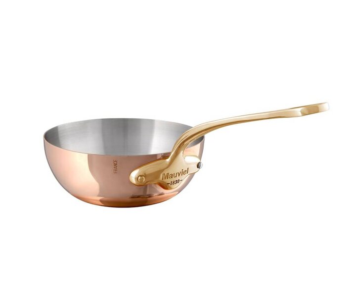 MAUVIEL  Sauteuse "Bombée" 20 cm copper / stainless steel