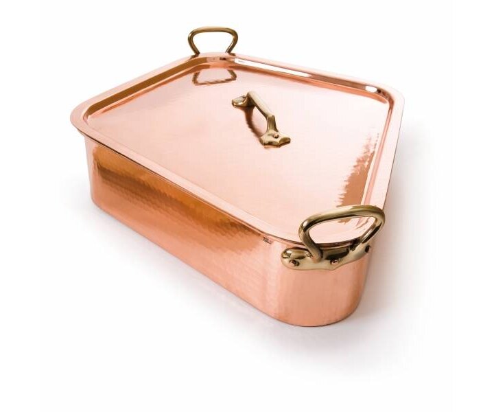 MAUVIEL  Turbotière cuivre 50 cm