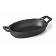 LACOR Oval dish black cast iron 21,7 x15 cm