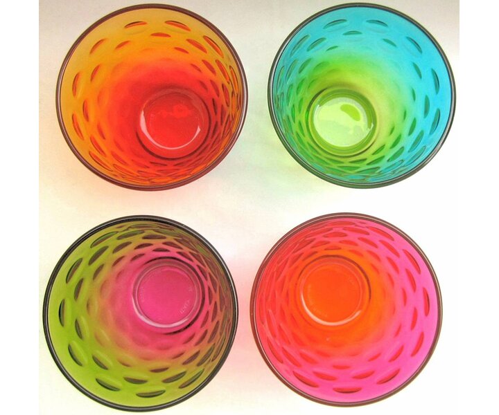 BORMIOLI ROCCO  Set of 4 funny water glasses 25 cl