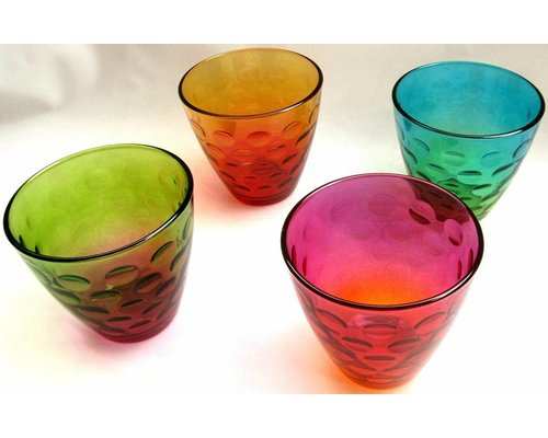 BORMIOLI ROCCO  Set of 4 funny water glasses 25 cl