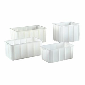 M & T  Bac empilable blanc 45x32xh20cm  20 litre