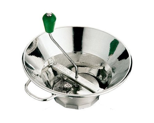 M & T  Vegetable mincer tinned steel 31 cm 3 sieves included