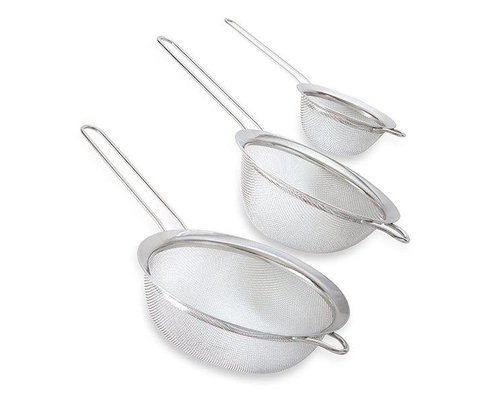 M&T Set de 3 passoires 15cm/18m/20cm  maille fine