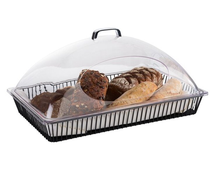 M&T Mand GN 1/1 zwart metaal " Urban " inclusief plexi klok