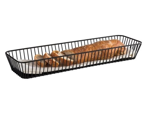 M&T Basket GN 1/1 black metal "Urban " with plexi cover