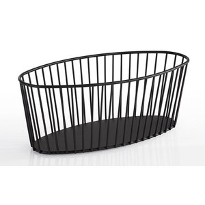 M & T  Basket oval black metal " Urban "