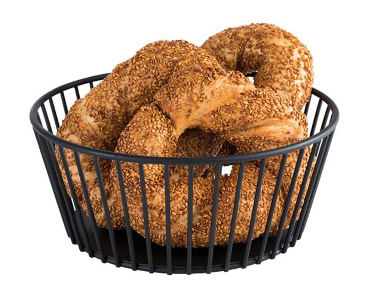 M&T Basket round black metal " Urban "