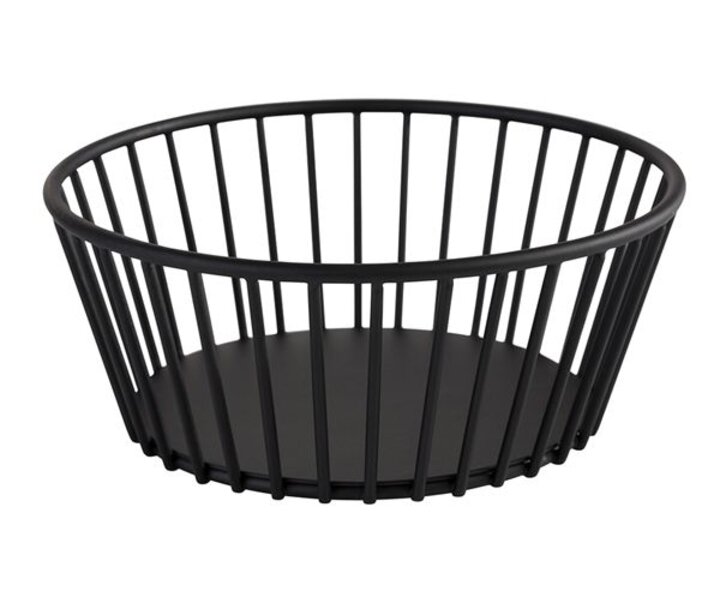 M&T Basket round black metal " Urban "