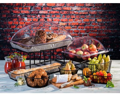 M&T Panier rond métal noir "Urban"