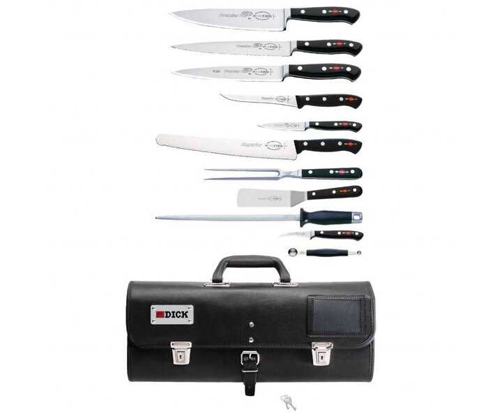 DICK  Couteau de cuisine ensemble de 12 pièces y compris une mallette pliable
