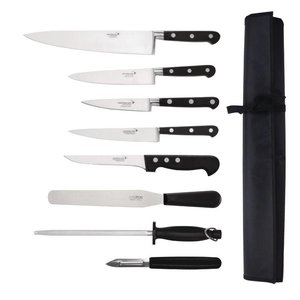 DéGLON  Kitchen knife set 9 pieces with foldable knife holder