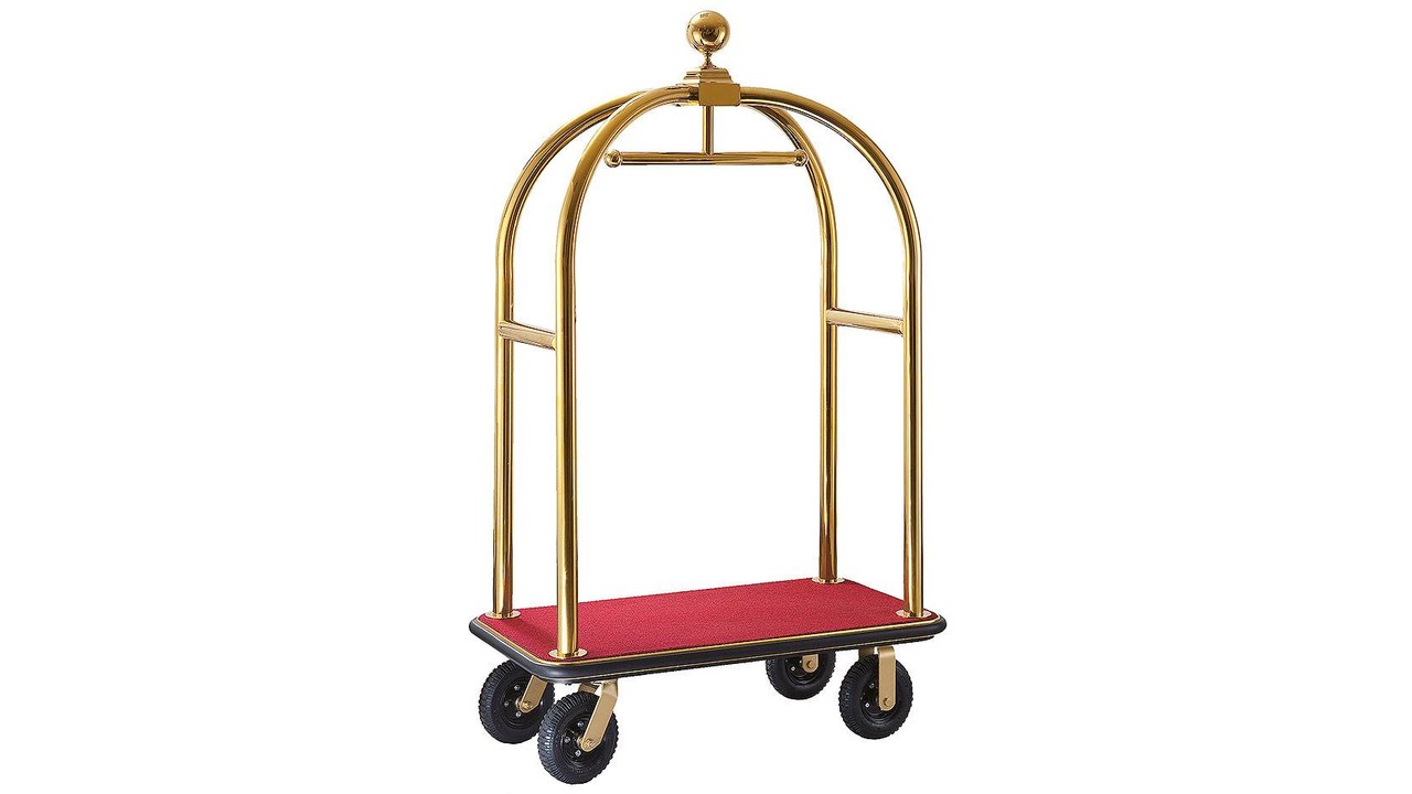 Bird cage luggage trolley M&T International Hotel & Restaurant