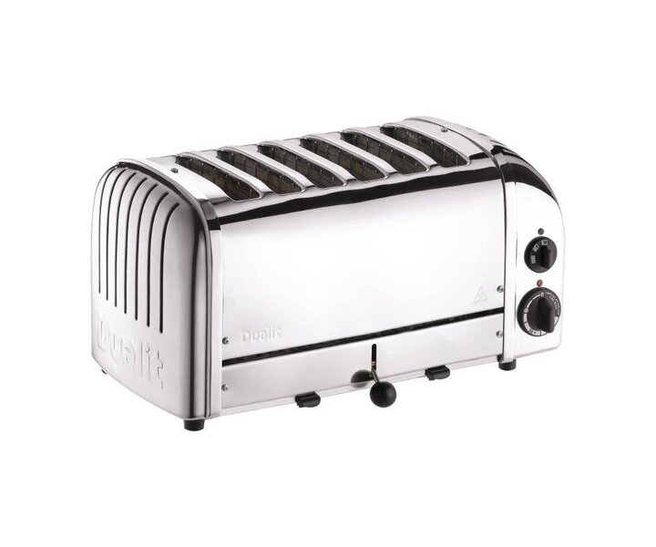 DUALIT  Grille-pain 6 tranches couleur inoxydable