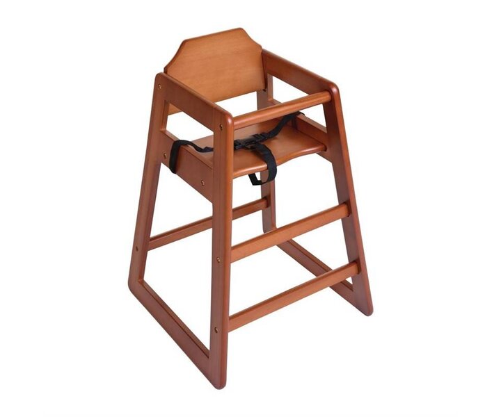 M&T Kinderstoel donkerbruin hout