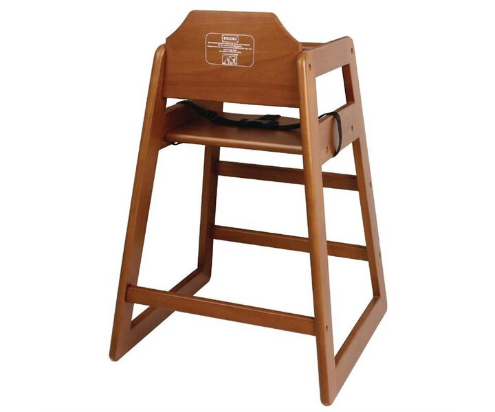 M&T Kinderstoel donkerbruin hout