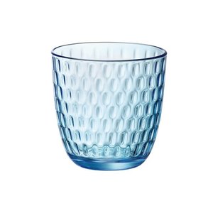 BORMIOLI ROCCO  Water- &  soda glass 29 cl blue " Slot "