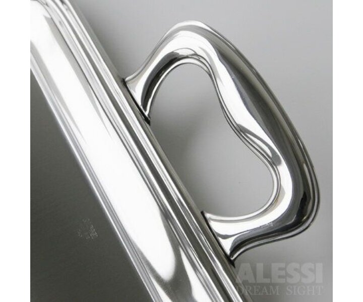 ALESSI  Rectangular tray with handles 48,5 x 37 cm
